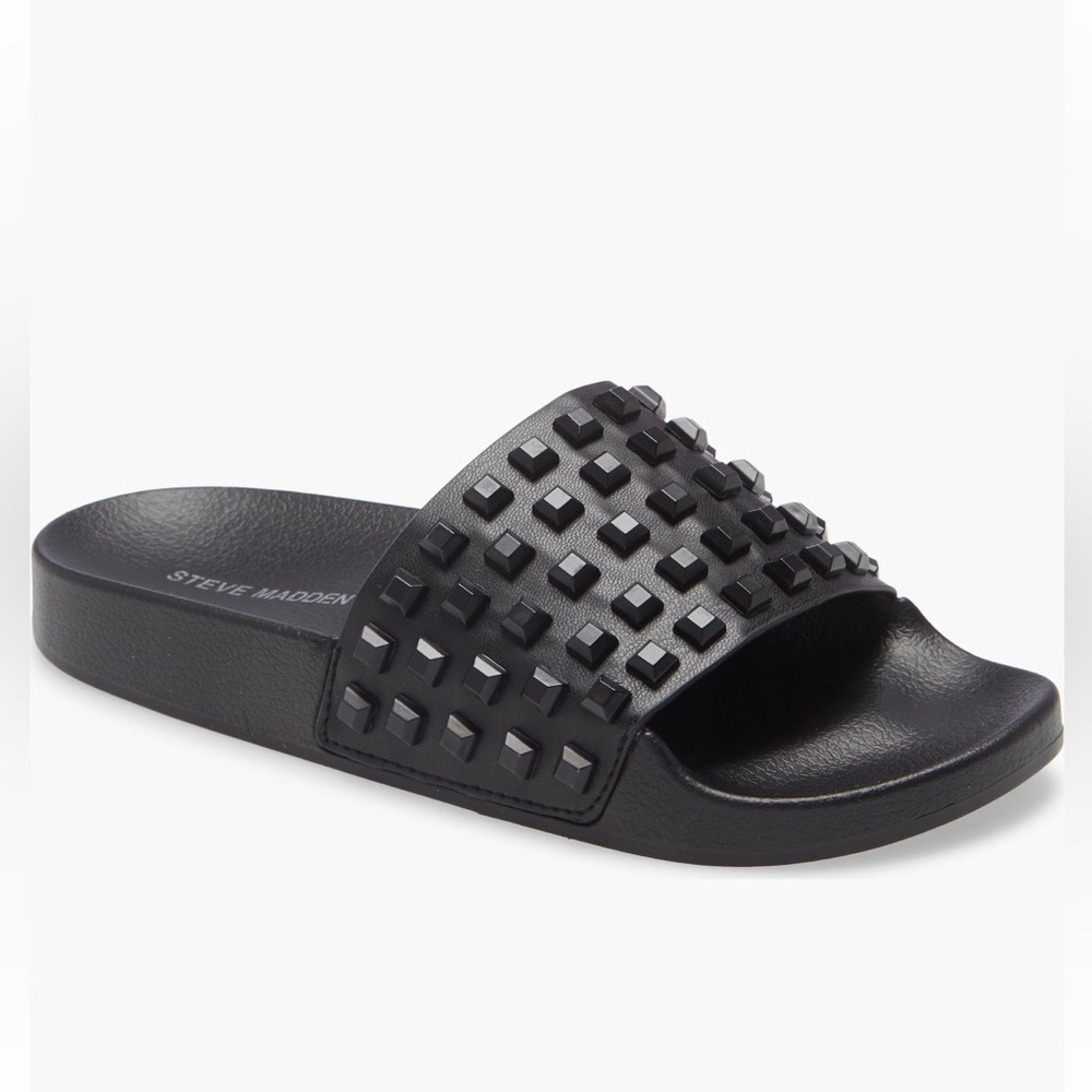 Steve Madden Black Studded Sandals